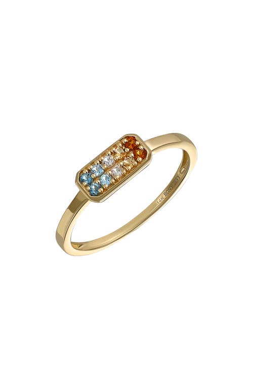 Bony Levy 14K Gold Pavé Stone Ring Yellow at Nordstrom,