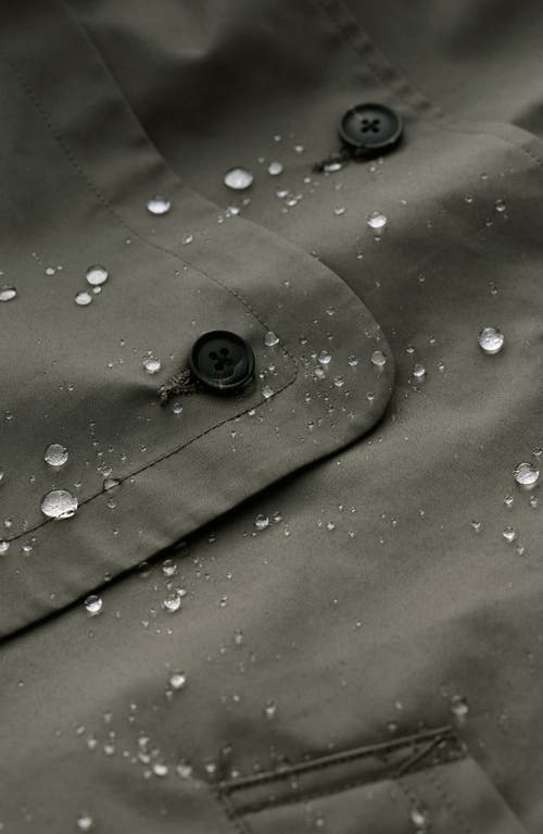Seasalt Cornwall Neap Tide Waterproof Organic Cotton Jacket With Removable Hood In Light Nori Green
