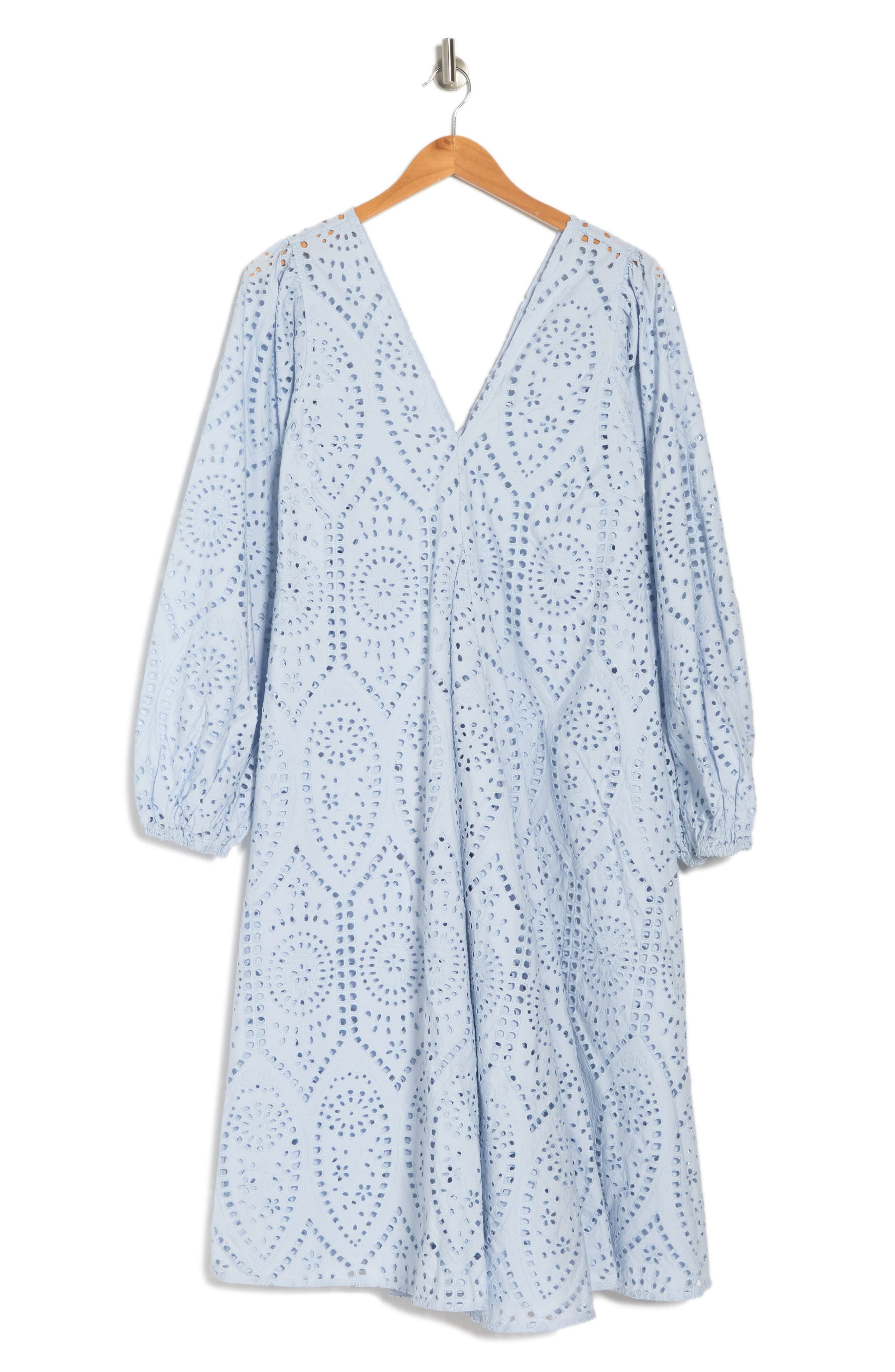 ganni embroidered dress