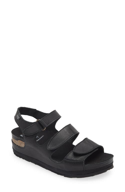 201 Slingback Platform Sandal in Negre Black