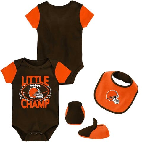 Girls Newborn & Infant Brown/Orange Cleveland Browns Spread the