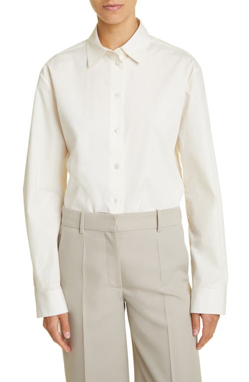 The Row Sisilia Oversize Cotton Button-Up Shirt Shell at Nordstrom,