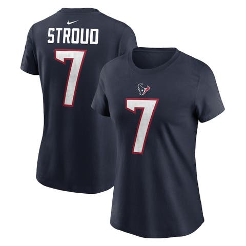 Nike Women's Houston Texans Rewind Team Stacked White T-Shirt