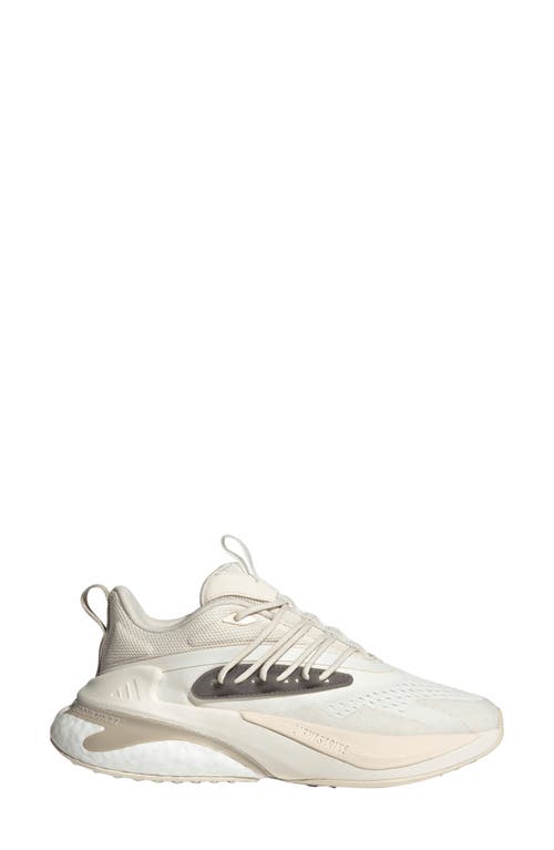 Shop Adidas Originals Adidas Alphaboost V2 Running Shoe In Off White/wonder White/grey