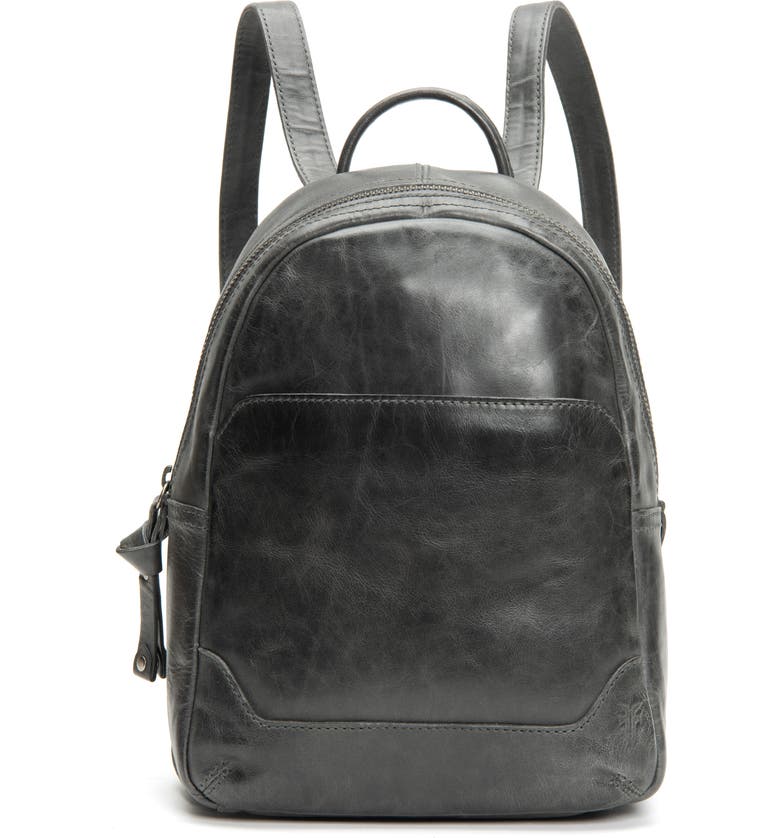 FRYE Medium Melissa Calfskin Leather Backpack, Main, color, 020