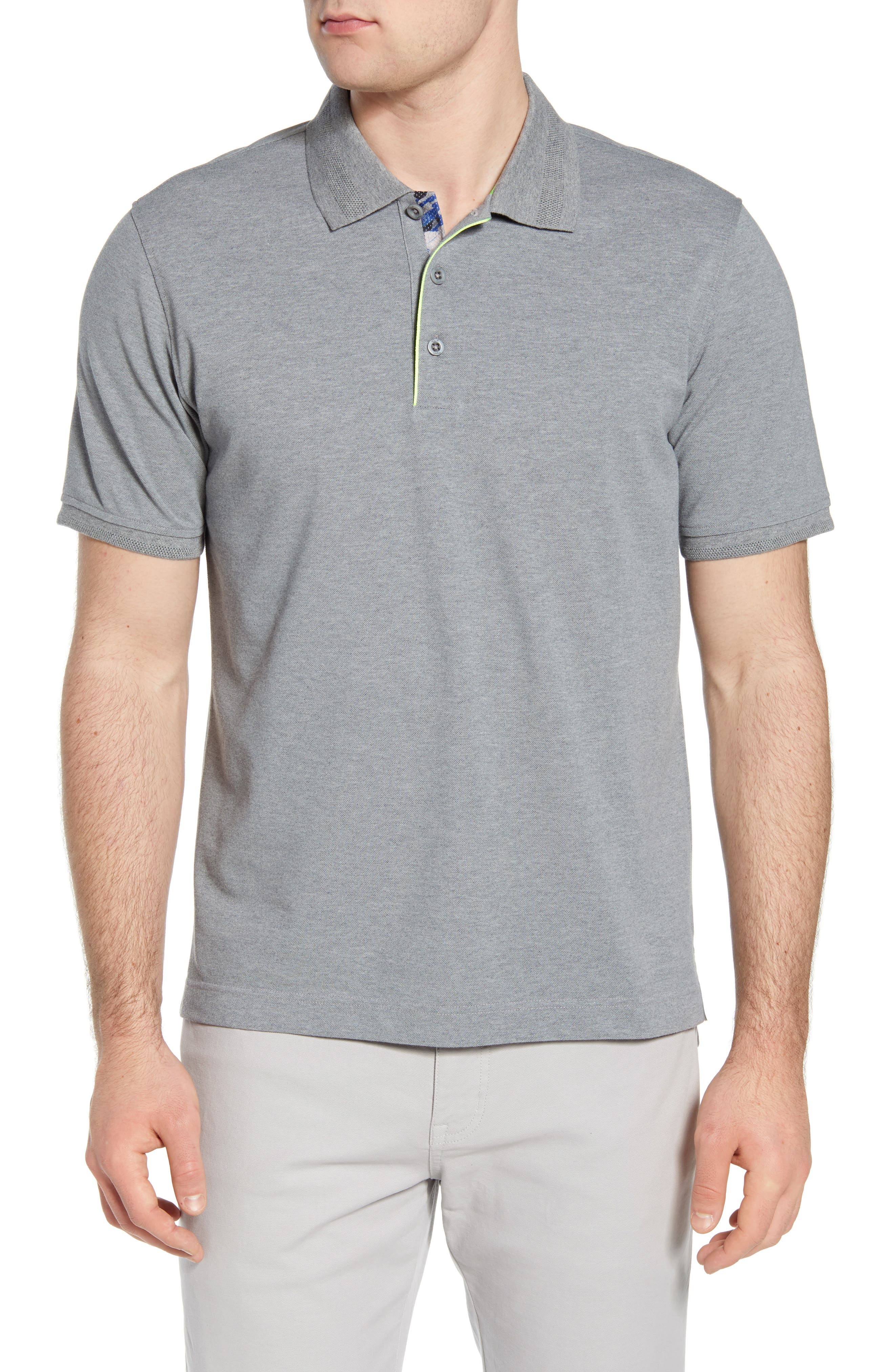 grey polo men