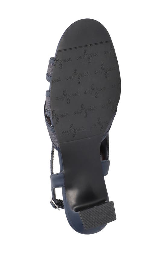 Shop Easy Street Tristen Slingback Sandal In Navy