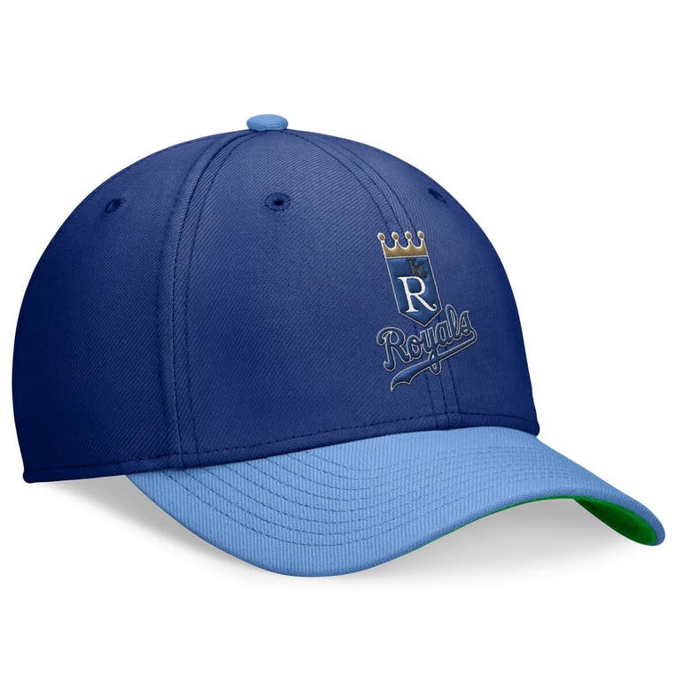 Shop Nike Royal/light Blue Kansas City Royals Cooperstown Collection Rewind Swooshflex Performance Hat