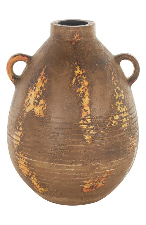 GINGER BIRCH STUDIO GINGER BIRCH STUDIO BROWN CERAMIC VASE