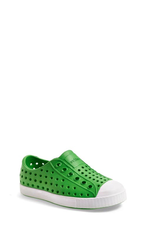 Native Shoes Jefferson Water Friendly Slip-On Vegan Sneaker in Grasshopper Green/Shell White at Nordstrom, Size 4 M