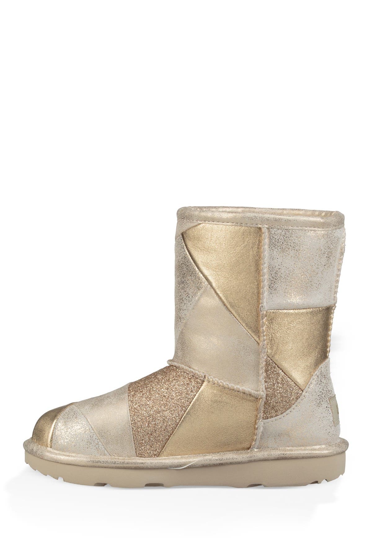 classic glitter patchwork boot