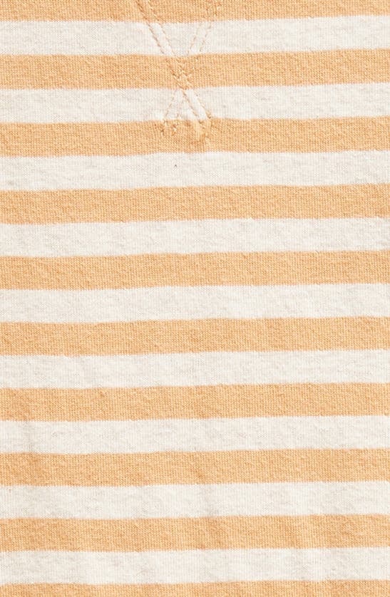 Shop Nordstrom Reversible Cotton Romper In Beige Oatmeal Tan Stripe