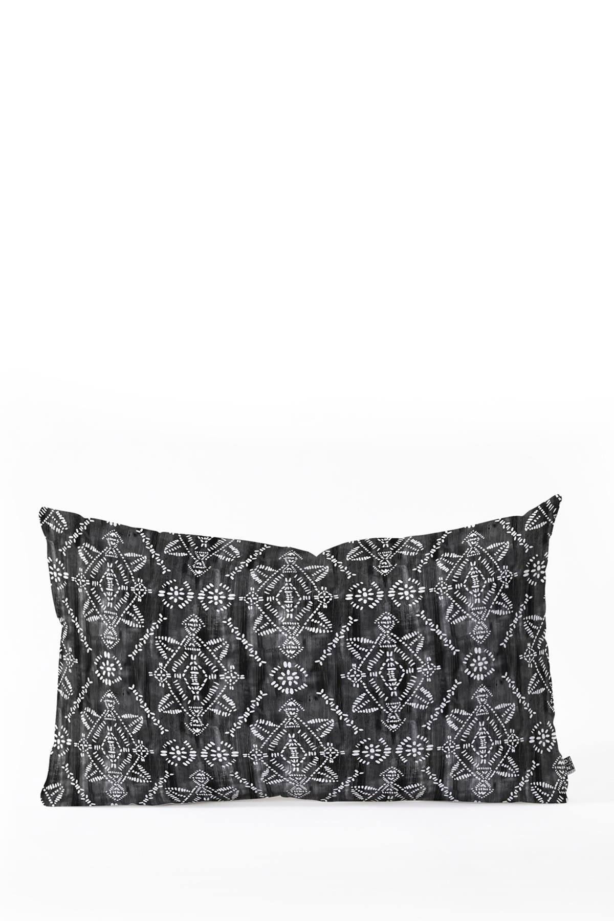 black oblong pillow