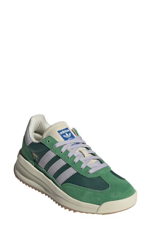 Adidas Originals Adidas Sl 72 Sneaker In Collegiate Green/ Silver