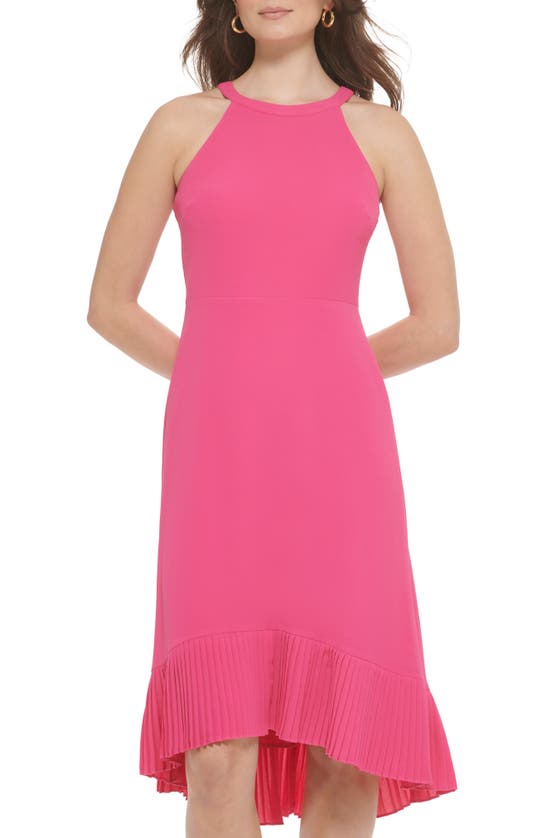 Shop Kensie Pebble Crepe Midi Dress In Pink