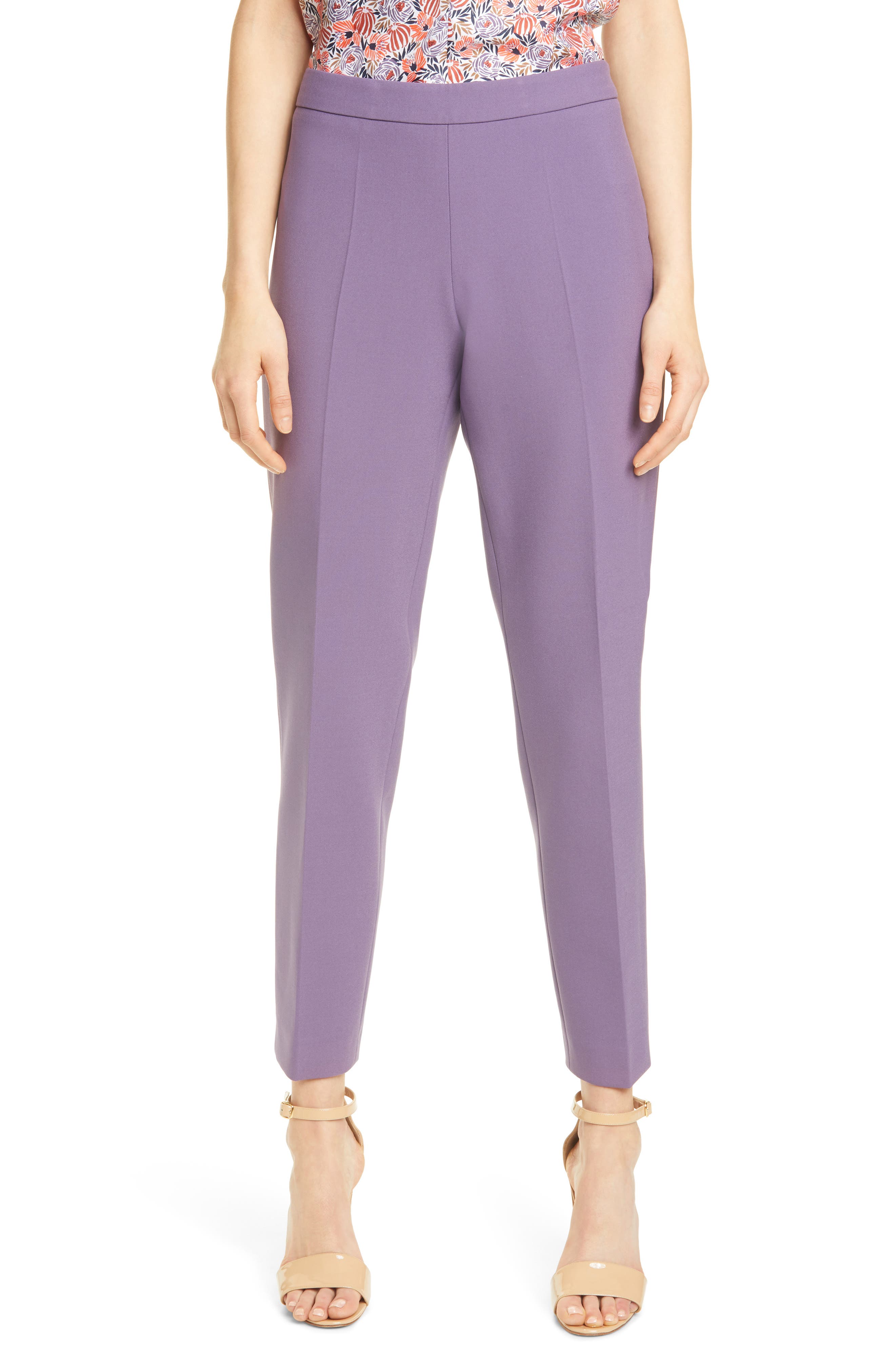 side zip ponte pants