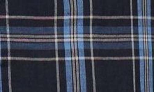 Thom Browne Men's Plaid Wool & Linen-blend Backstrap Suit Pants In Dark Navy