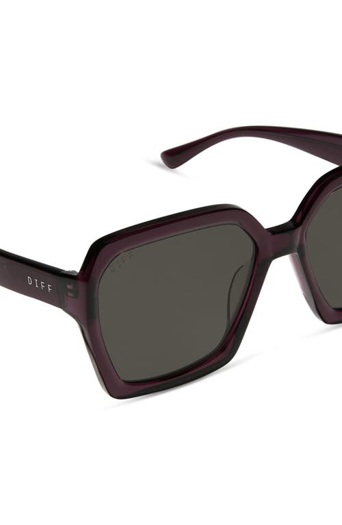 Diff Sloane 54mm Square Sunglasses In Grey