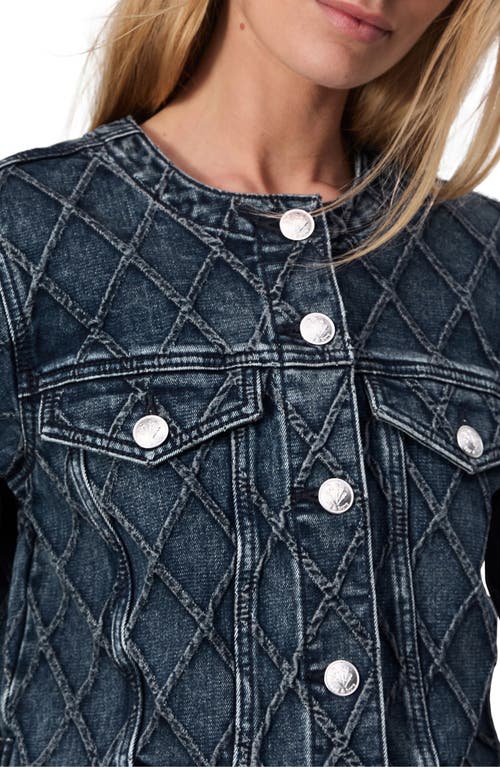 Shop Rag & Bone Cora Patterned Denim Jacket In Karina Quilted