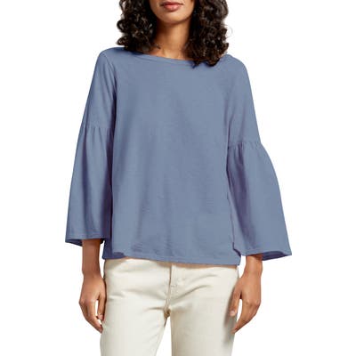 Michael Stars Bell Sleeve Tee, Size One Size - Blue