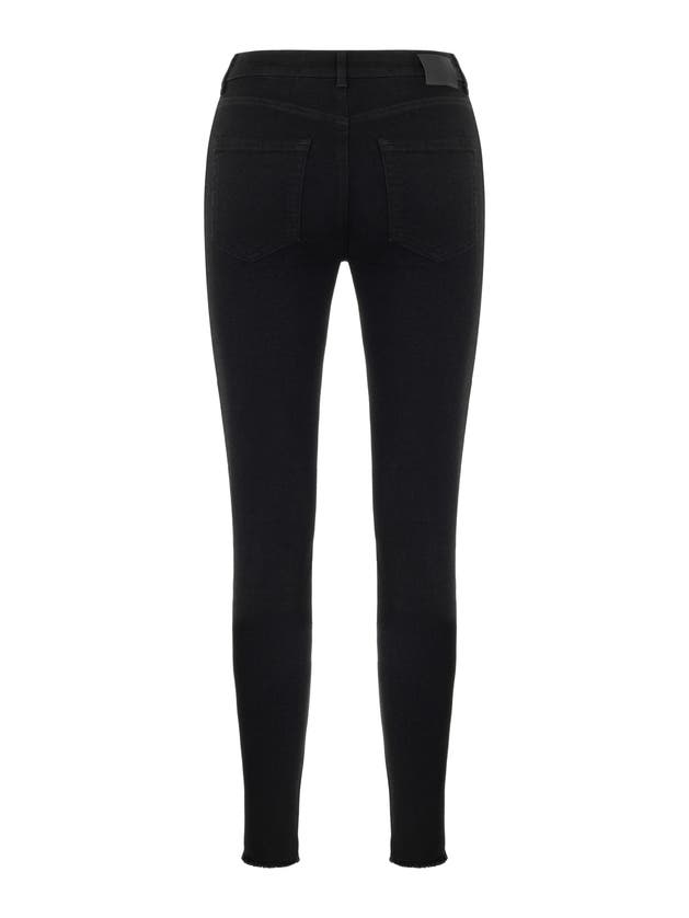 Shop Nocturne High Waist Skinny Jeans In Black