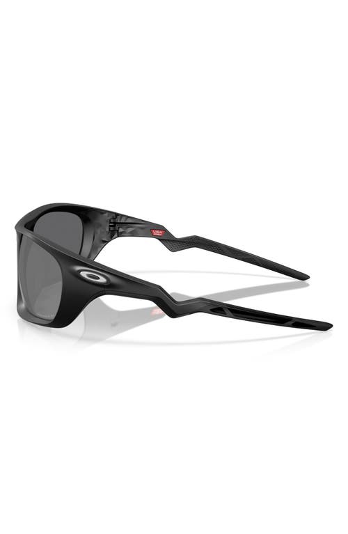 Oakley Lateralis 60mm Prizm™ Polarized Rectangular Sunglasses In Matte Black