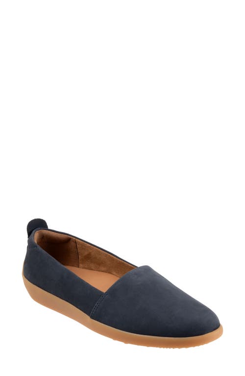 Shop Softwalk ® Deva Flat In Navy Nubuck