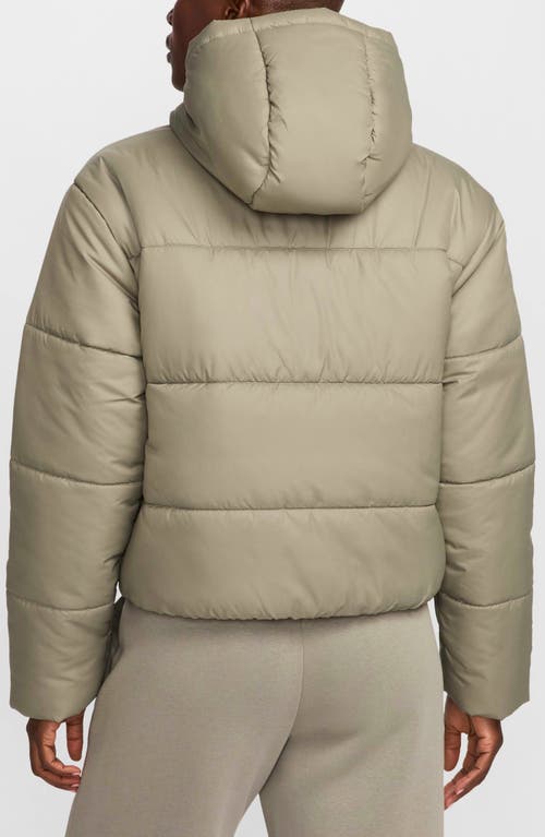 Shop Nike Sportswear Therma-fit Classic Puffer Jacket In Light Army/white