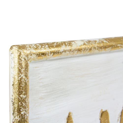 Northlight 48" Metallic Gold Merry Christmas Metal Wall Sign In Gold