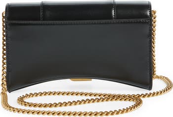 Mantle Spis aftensmad Undertrykke Balenciaga Hourglass Leather Wallet on a Chain | Nordstrom