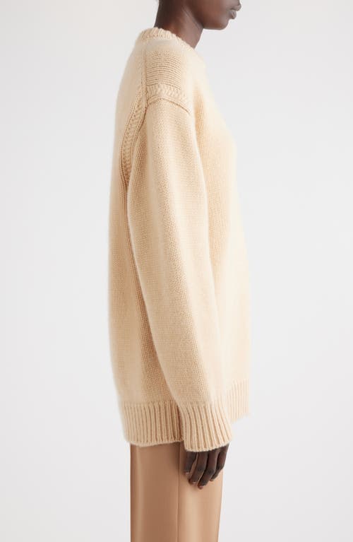 Shop Chloé Cashmere & Cotton Sweater In Ultimate Nude