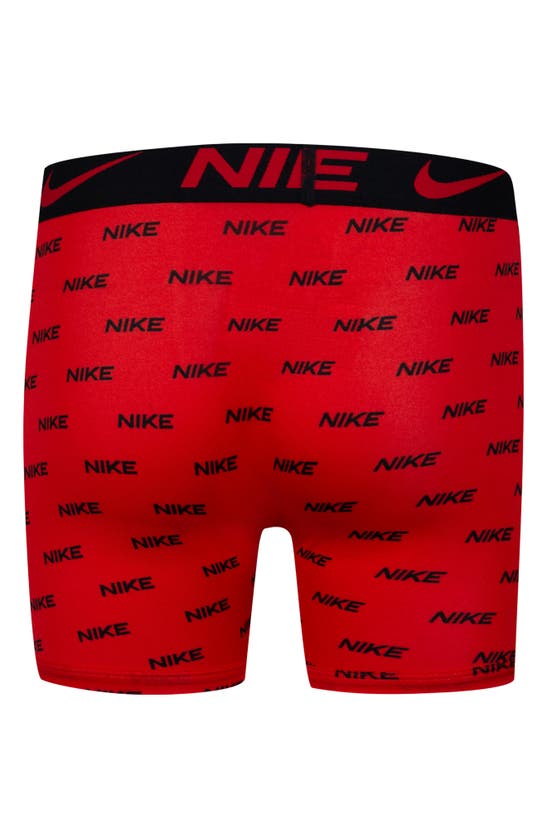 Nike Boys' 3 Pack Essential Boxer Briefs - Little Kid, Big Kid In Black/ Blue/ Red