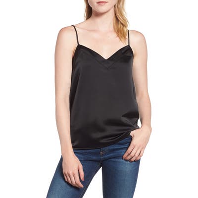 Petite Gibson Satin Camisole, Black