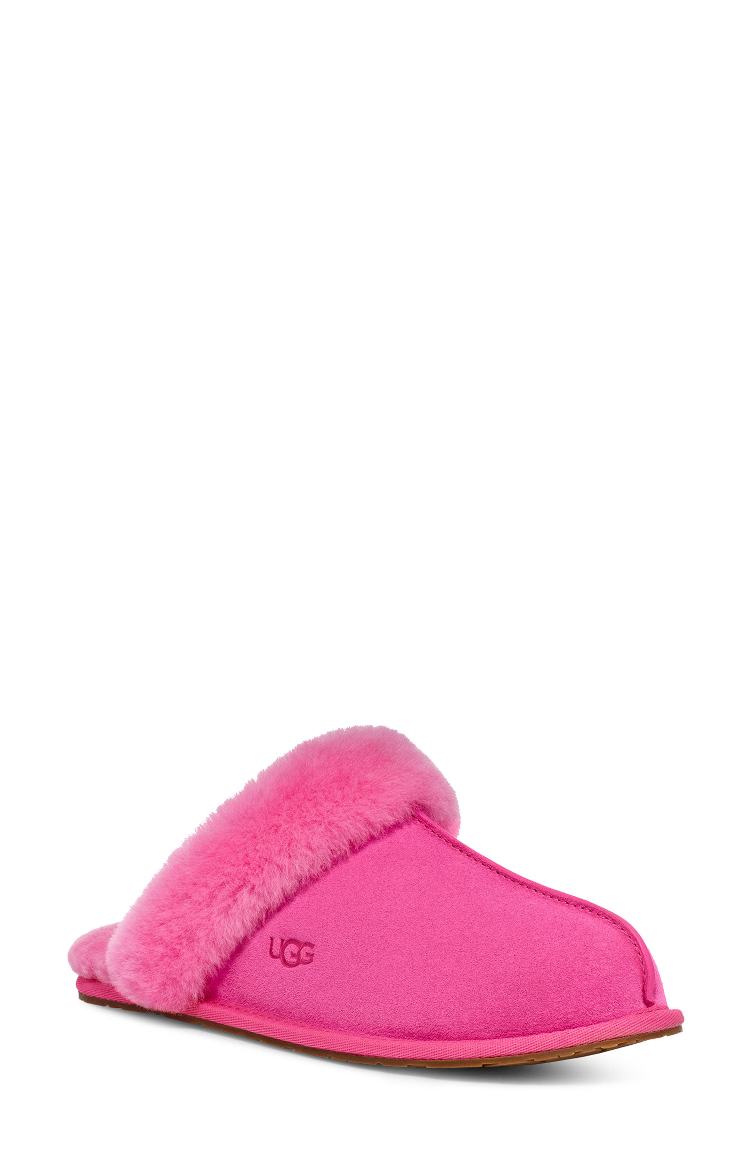 pink ugg slippers with strap