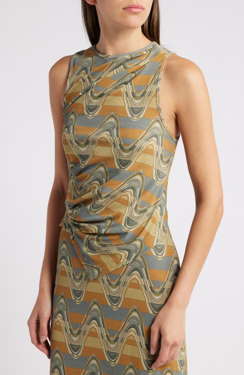 Shop Faithfull The Brand Lorie Sleeveless Knit Top In Ripple Green