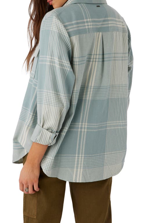 O'NEILL O'NEILL BROOKS OVERSIZE FLANNEL BUTTON-UP SHIRT 