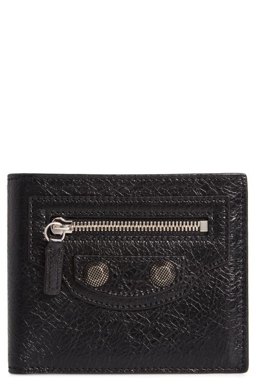 Balenciaga Le Cagole Bifold Leather Wallet in Black at Nordstrom