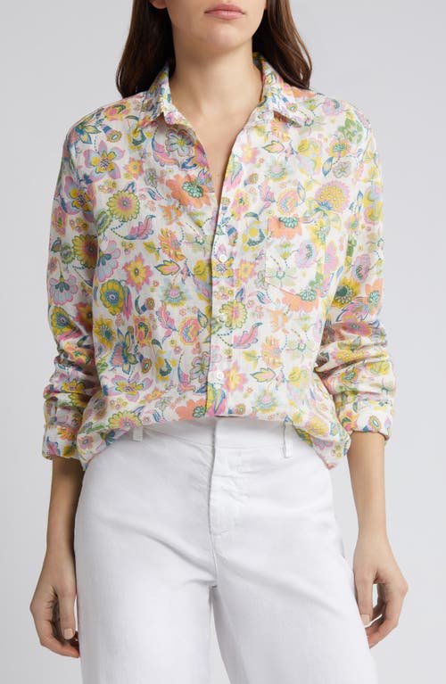 Frank & Eileen Relaxed Button-Up Shirt Ivory/Multi Floral at Nordstrom,