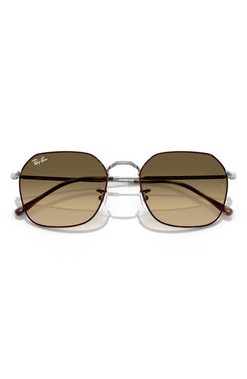 Shop Ray Ban Ray-ban Jim 53mm Gradient Irregular Sunglasses In Havana