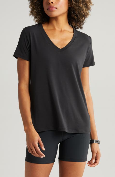 Zella Activewear Top Women Size XL Dark Grey Pull Over 1/4 Zip Performance  Shirt