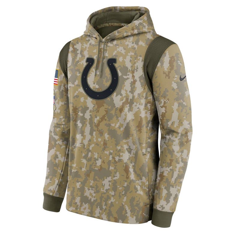 Women's Nike Olive Indianapolis Colts 2022 Salute To Service Performance Pullover  Hoodie