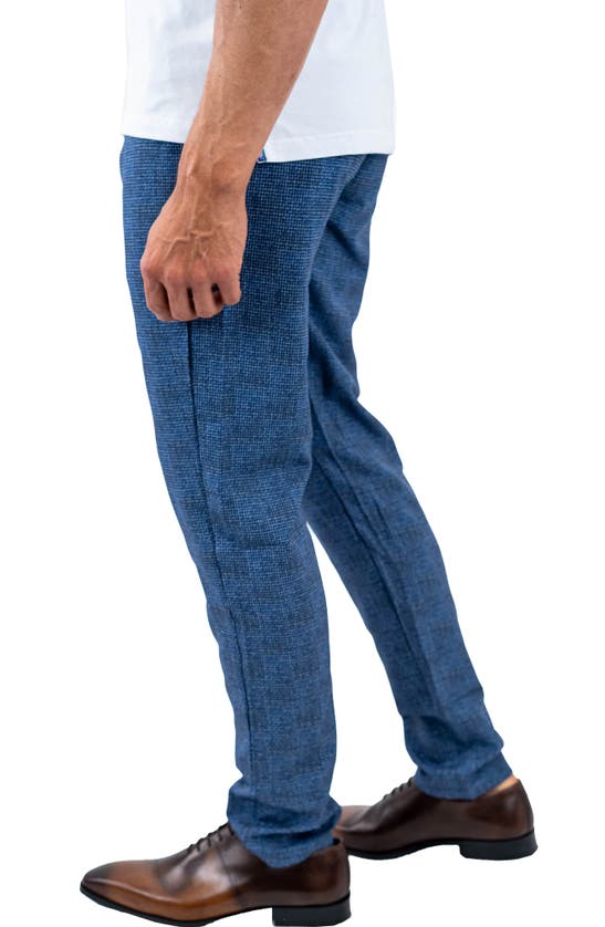 Maceoo Mélange Skinny Pants In Blue