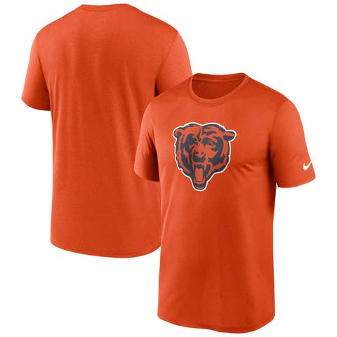 Men's Starter Orange Chicago Bears Cross-Check V-Neck Long Sleeve T-Shirt Size: Medium