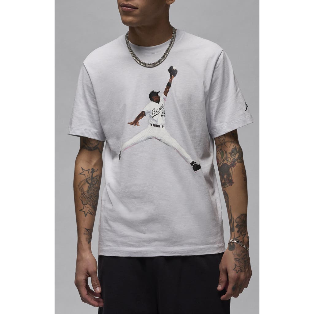 Jordan Flight MVP Graphic T-Shirt in Pure Platinum/Black/Black 