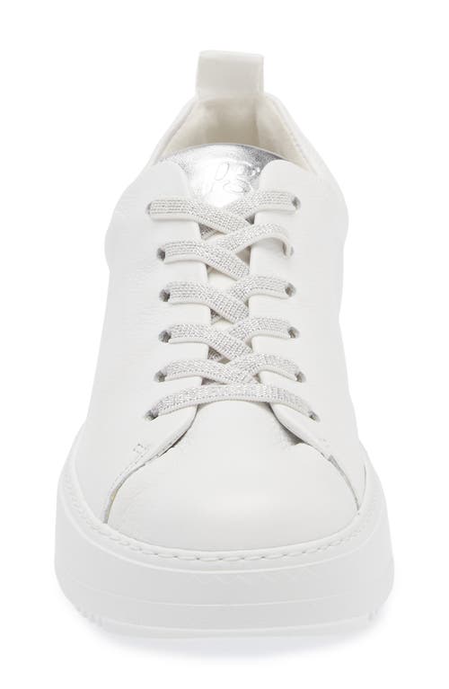 Shop Paul Green Upbeat Sneaker In White Alu Combo