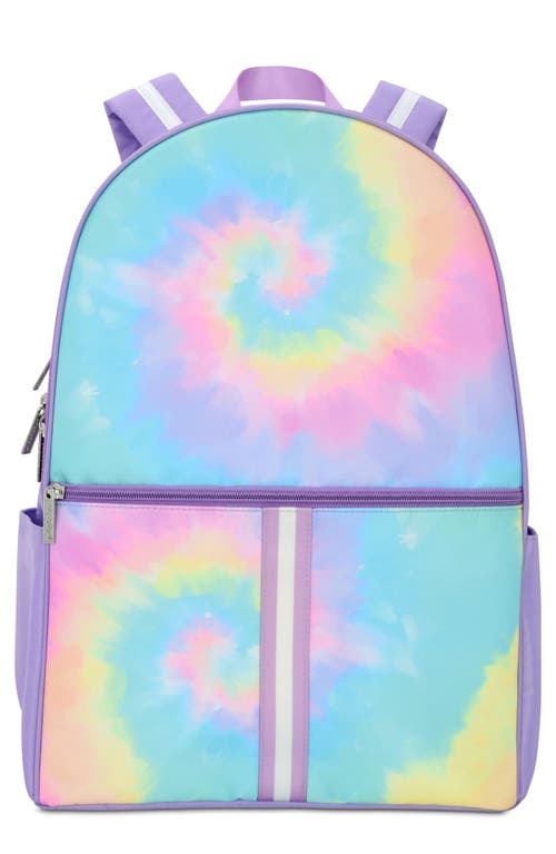 Shop Iscream Kids' Preppy Tie Dye Backpack In Purple Multi