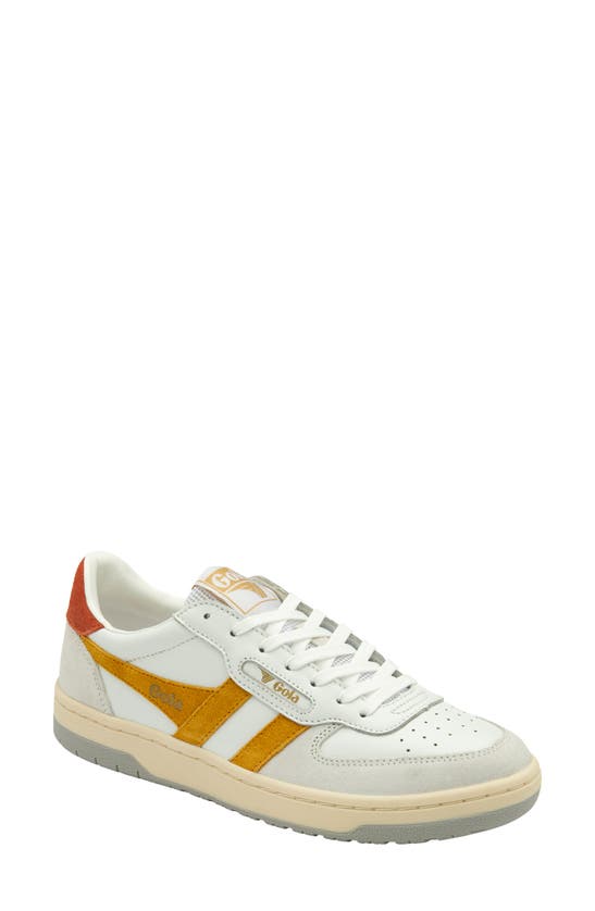 Shop Gola Hawk Sneaker In White/ Sun/ Spice/ Grey