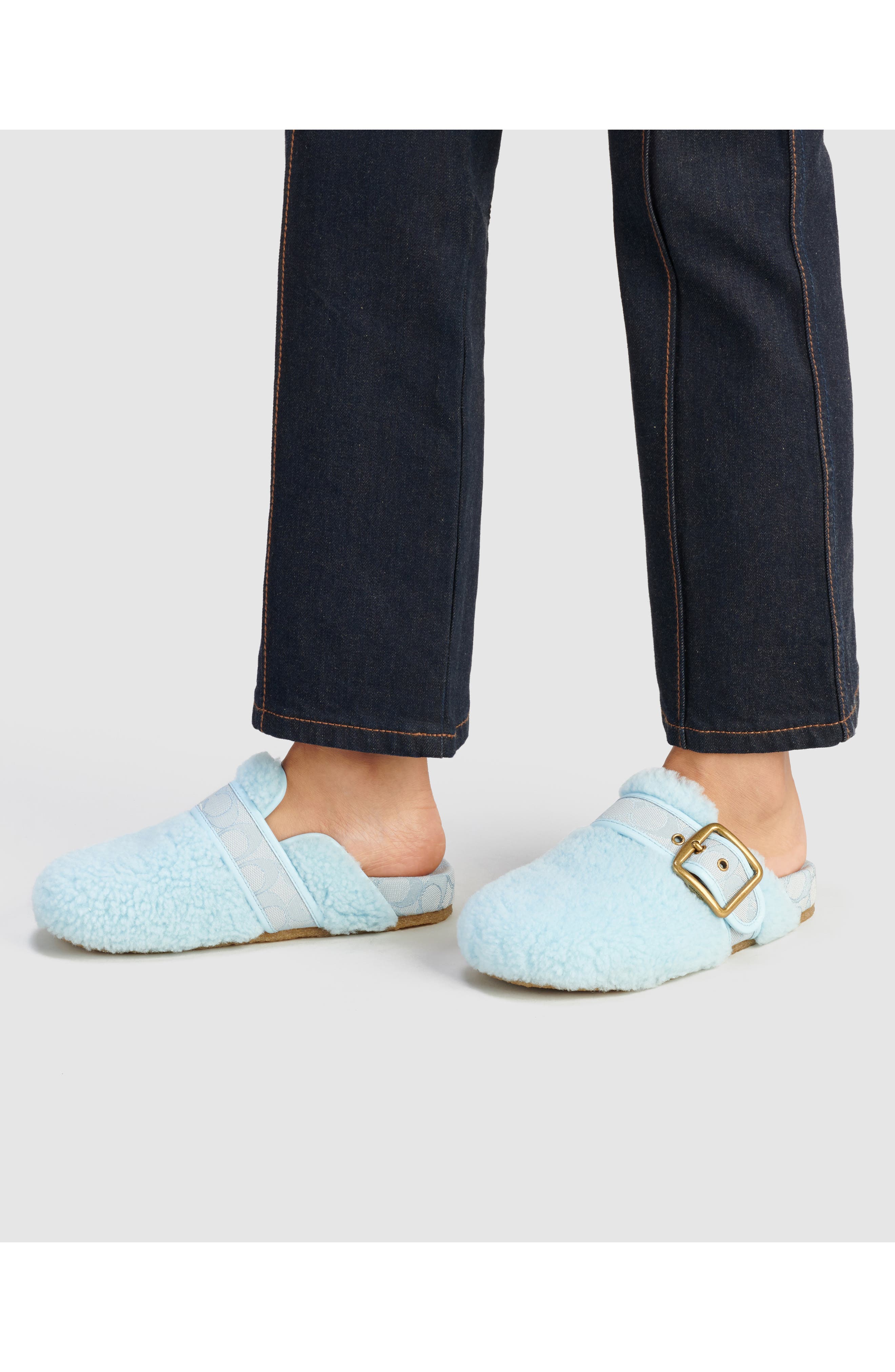 clogs with shearling