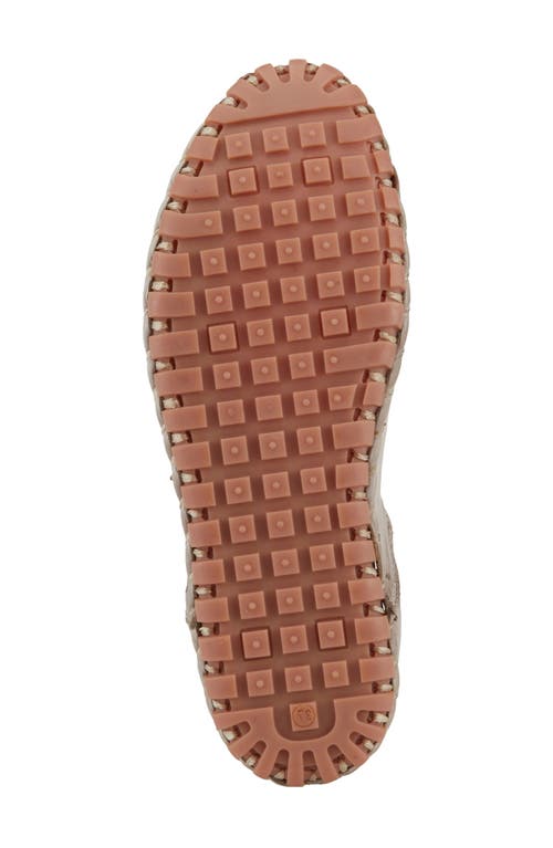 Spring Step Moonwalk Perforated Leather Shoe In Grey