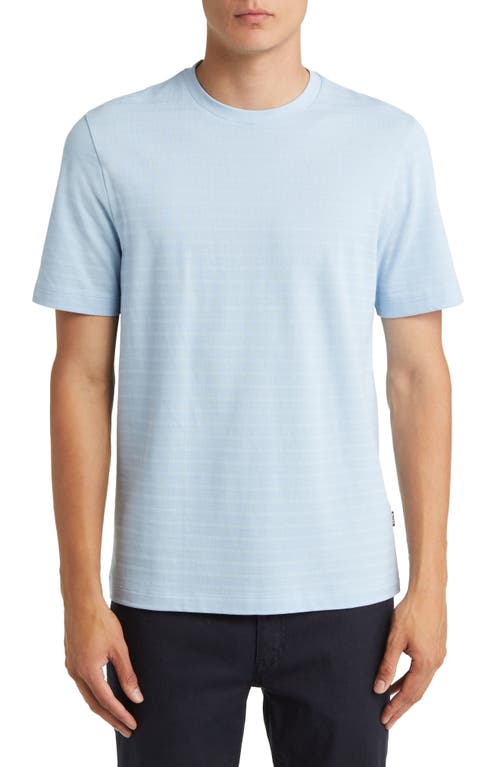 BOSS Tiburt Cotton T-Shirt in Open Blue at Nordstrom, Size Medium